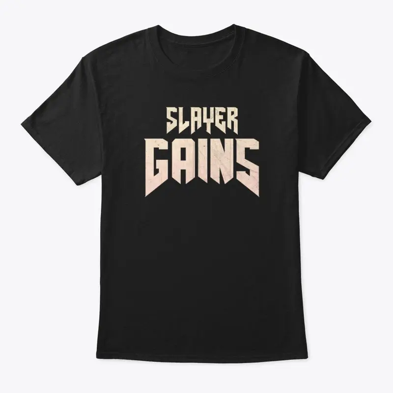 Slayer Gains T-Shirt (Black/Gold)